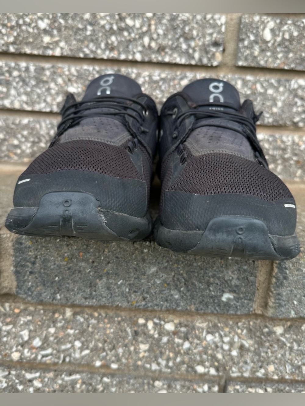 Men’s On Running Cloud 5 All Black Mesh Athletic Running Shoes Size 10 - Picture 6 of 12